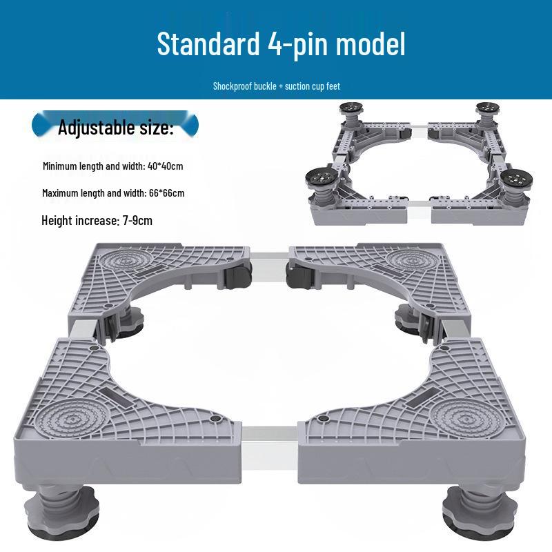 Adjustable Non-slip Shockproof Stand for Washing Machine/Refrigerator