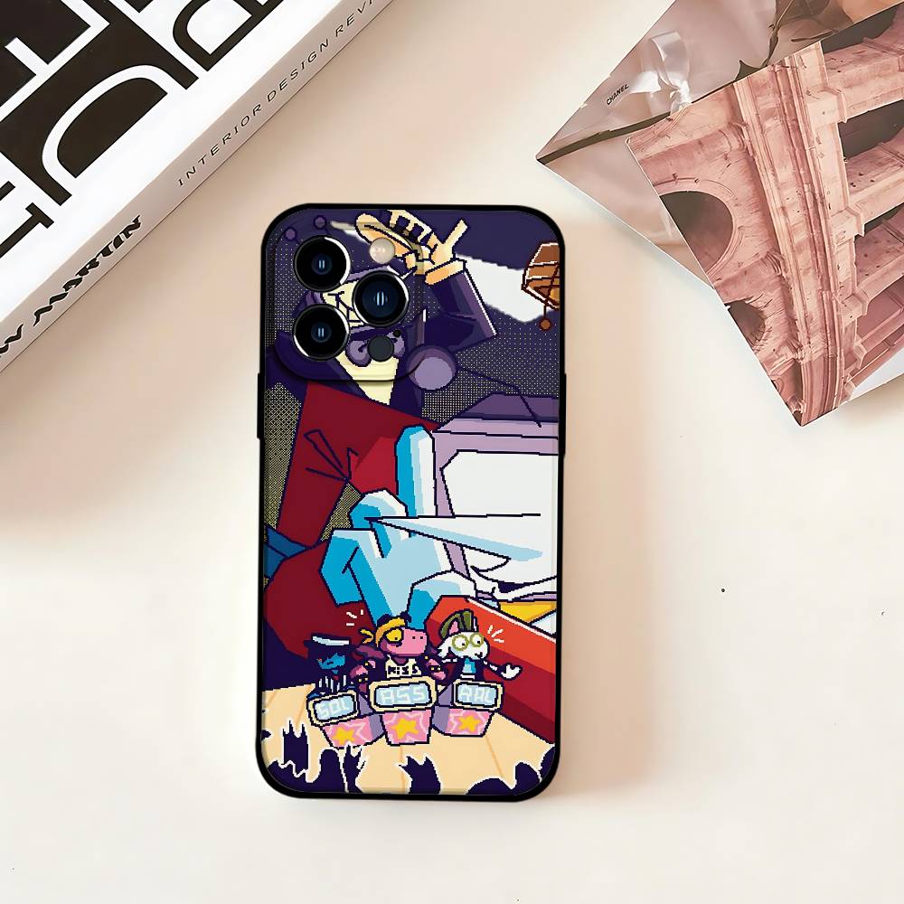 D-Deltarune Tenna Handyhülle Für IPhone 1716 15 14 13 Pro Max 11 12 Mini X Xs XR Schwarze Silikonhülle