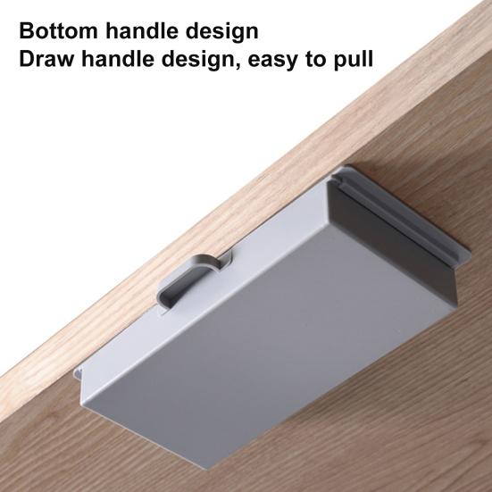 Skjult under skrivebordsskuff Selvklebende plastsminke Smykker Skrivebordsskuff for kjøkken