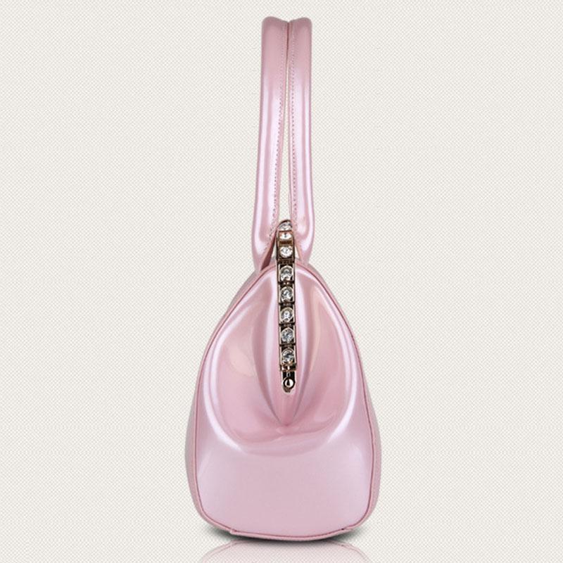 IELGY Weicher Griff, trägerlos, vertikal, quadratisch, PU, ​​einfarbig, modisch, tragbar, im europäischen und amerikanischen Stil