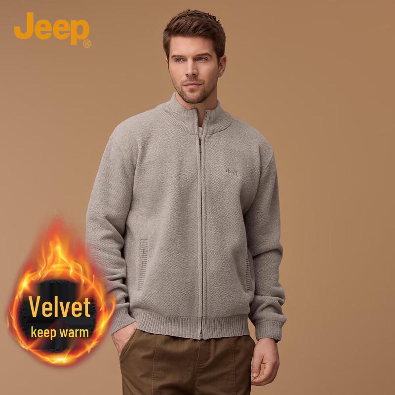 

Jeep Мужской теплый флисовый кардиган XL