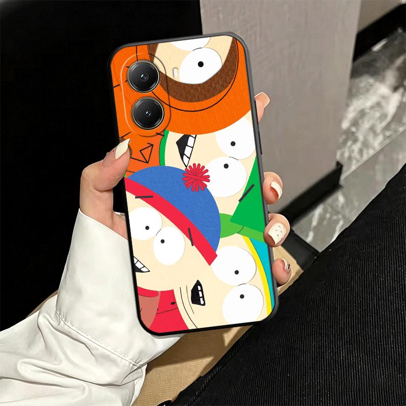 Cartoon S-South P-Parkes Soft Phone Case for Xiaomi Poco X5 X6 X7 X8 Pro Max X3 F7 F8 Ultra M8 M7 M6 M5 Redmi 15 15C 14C 13C 12C