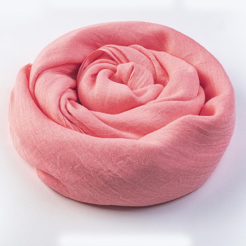 Women's Summer Sun Protection Scarf: Cotton & Linen, Japanese & Korean Style, Medium-Long, Lightweight Shawl