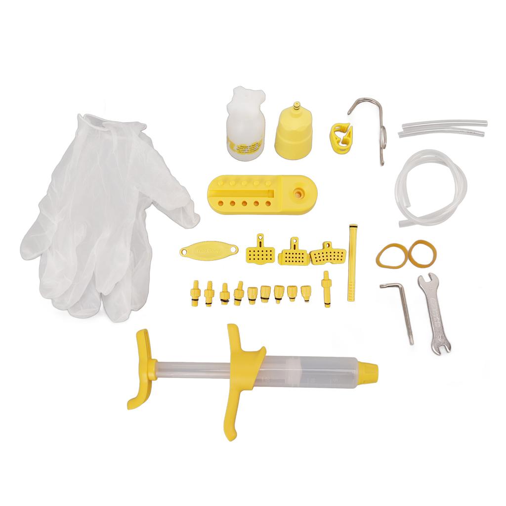 Bike Brake Bleed Kit Hydraulic Multi Connectors Universal Disc Brake Bleeding Tools for Mountain Bicycles