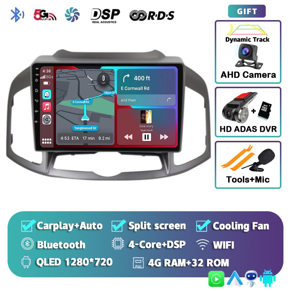 Android 14 Carplay Auto Car Radio For Chevrolet Captiva 1 2011-2016 GPS Navigation Multimedia Video Player Stereo Head Unit DSP