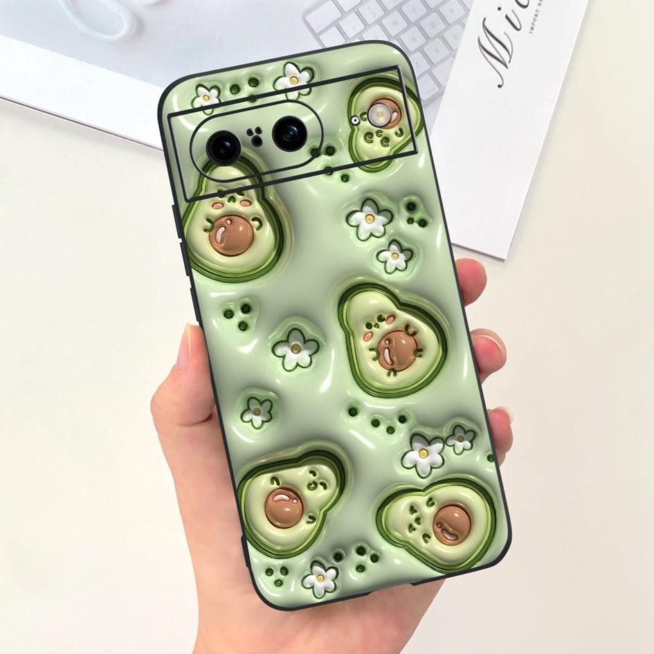 For Google Pixel 8 Pro Case GC3VE G1MNW Soft Silicone Rubber Protector Cover For Google Pixel 8 8A Bumper Pixel8 8Pro Phone Case