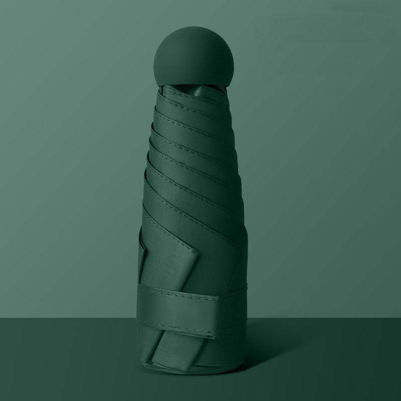 Portable 50% Umbrella UV-proof Sun Umbrella Vinyl Folding Mini Capsule Umbrella Sunscreen Umbrella