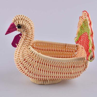Rattan Korb Heim Desktop Aufbewahrungskorb Mini Türkei-Form Handgewebter Obstkorb