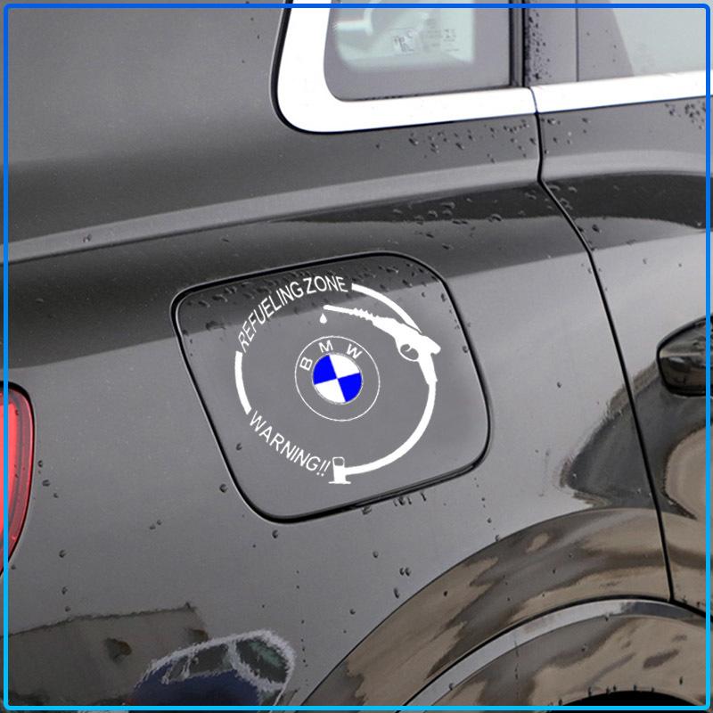 Car Badge Vinyl Reflective Fuel Tank Cap Stickers Decal Accessories For BMW M Performance 1 3 5 7 Series M3 M4 M5 M6 X1 X3 X5 X6 X7 E30 E34 E36 E39 E4