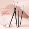 4/6Pcs Eye Detail Brushes Set Horse Hair Eyeshadow Brushes Undereye Smudge Brushes Soft Eyeliner Brush Perfect Eye Makeup Tools