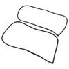 2PCS Front Door Opening Weatherstrip 72310 S84 A01 Left and Right Side Rubber Door Weatherstrip Moulding Seal for