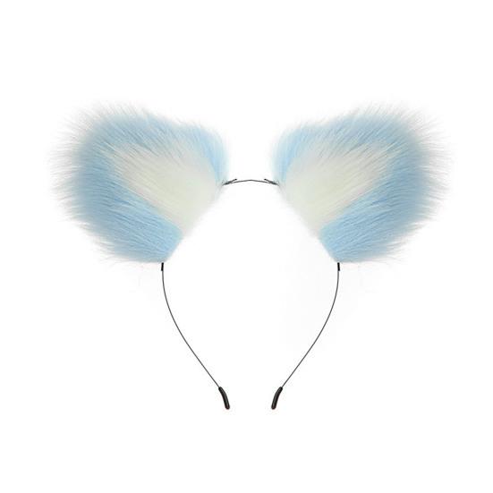 Plush Cat Ear Headband Durable Metal Hairband Versatile Design Hair Hoop Cosplay Props Hair Accessory