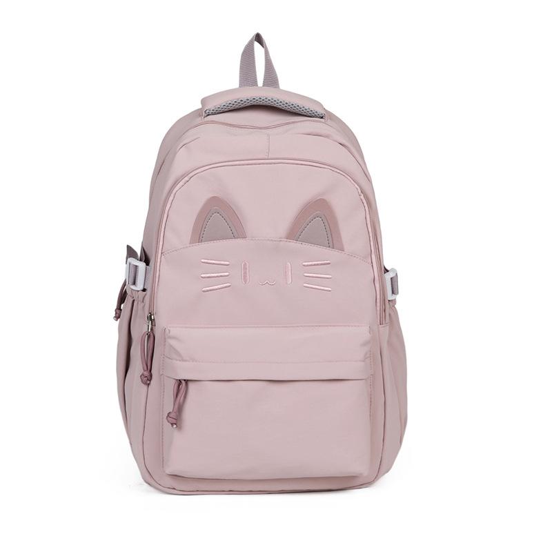 Schoolbag Japanese Cartoon Cat Schoolbag Female Junior High School Student Versatile Backpack Cute College Style Light Travel Backpack