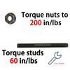 JMCHstore High Performance Cylinder Head Studs Kit for Predator 212 Non hemi Coleman CT200U BT200X Mini Bike, KT196 Go Kart Baja Hisun Tillotson