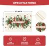 Blätter Stechpalme Weihnachten Tischsets Set von 6, 12x18 Zoll Saisonale Winter-Tischsets für Party Küche Esstisch Dekoration