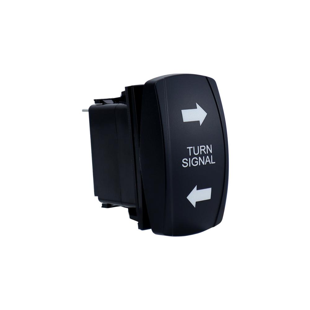 Turn Signal Rocker Switch w/ Flasher For ATV UTV Off-Road Pickup Boat Motorcycle