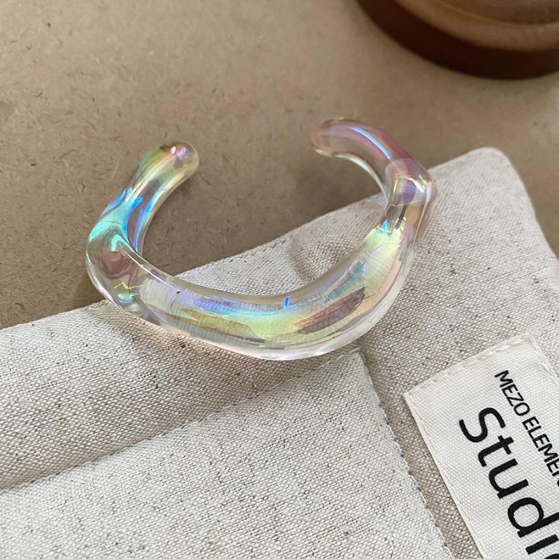 Symphony acrylic geometric irregular bracelet fashion versatile bracelet personality niche design sense jewelry women
