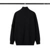 STONE Unisex Reißverschluss Stehkragen Strickpullover für Herbst & Winter