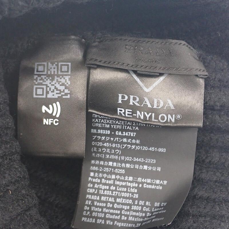 PRADA  UMD446_1WTO_F0002_S_202 M Knit cap black wool/Nylon mens