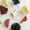 Solid Color Christmas Tree Pendant Paper Christmas Tree Decoration  Home