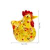 Glass Hen Decor Delicate Stable Desktop Glass Chicken Ornament Home Office Decoration Love Gift Bright Color Crystal Hen