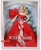 Mattel Barbie 2019 Holiday Doll with Red and White Blonde Curls - Collector Gown,