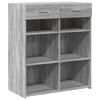 VidaXL Buffet Sonoma Grey 80x42.5x93 Cm Engineered Wood, Cabinet, Sideboard, Storage Cabinet, Cupboard, 3281481