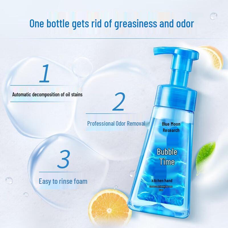 Blue Moon Kitchen Foaming Hand Soap, Sweet Orange Scent, 265ml