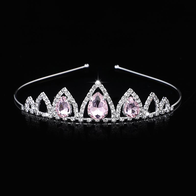 Rhinestone Crystal Tiara Princess Crown Rhinestone Headband Girls Crowns for Kids Wedding Prom Birthday Party Gift