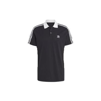 Koszulka polo Originals Adicolor Trefoil Colorblock v3 Męskie Topy Czarny IL2501