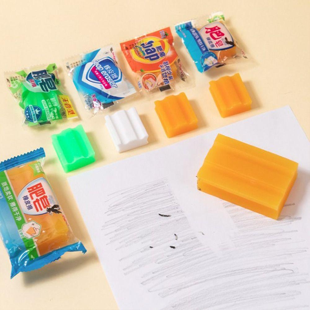 

Школьные канцелярские товары для студентов, мягкий художественный ластик-карандаш, ластик в мыльном стиле, ластик для письма, рисования