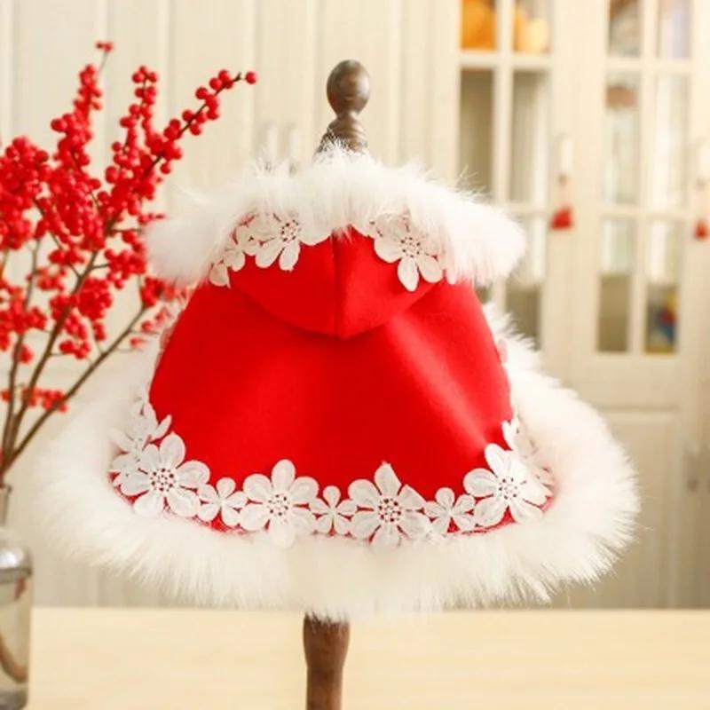 Dog Clothes Autumn and Winter Puppies Dog Clothes Autumn Cat Clothes Pets New Year Holiday Fashion Cloak
