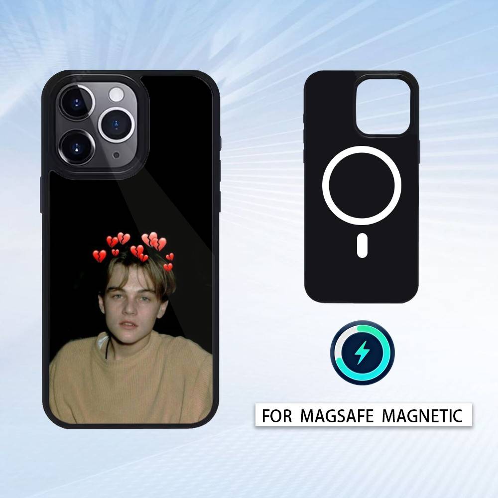 L-Leonardo Dicaprio Phone Case For iPhone 17,16,15,14,13,12,Pro,Max For Magsafe Magnetic Wireless Charging