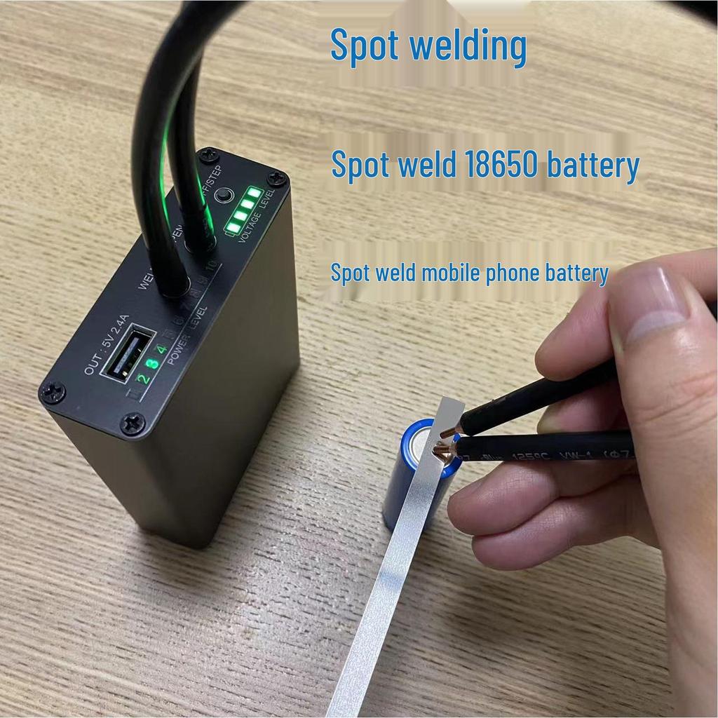 Portable 18650 Lithium Battery Spot Welder for Power Banks and Mobile Phones