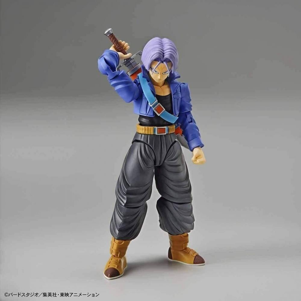 Trunks Dragon Ball Super Saiyan standard cu înălțări figurative (Reînnoire) Model din plastic cu coduri de culori