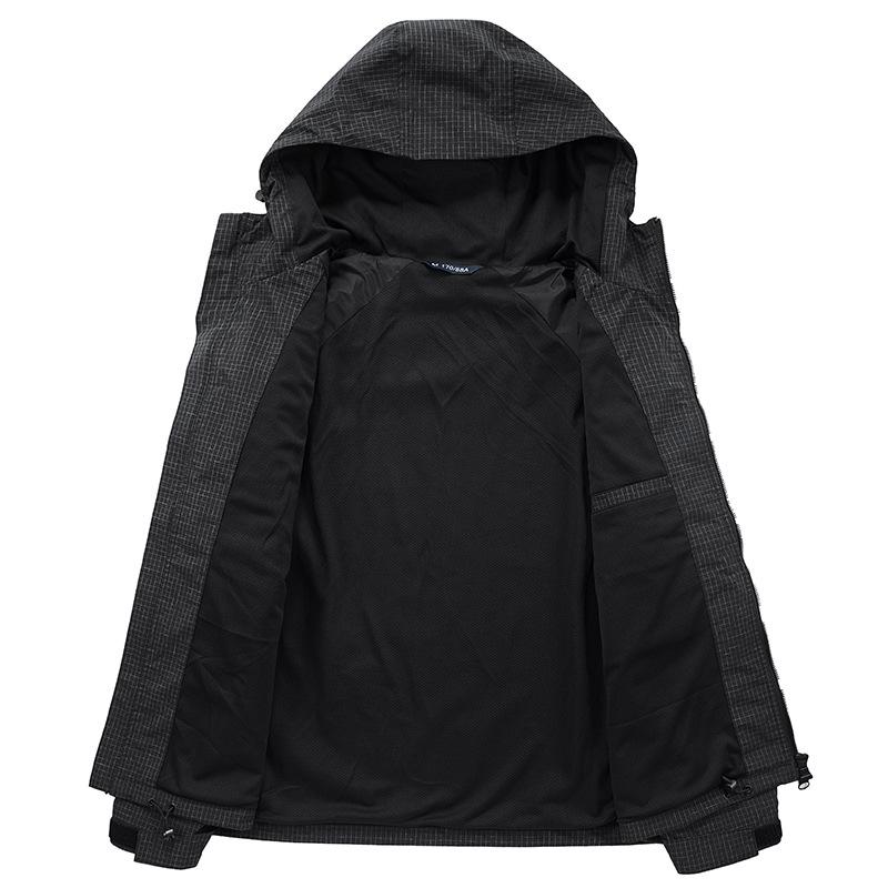 Autumn New Men's Stand-up Collar Multi-pocket Jacket Casual Loose Men's Coat