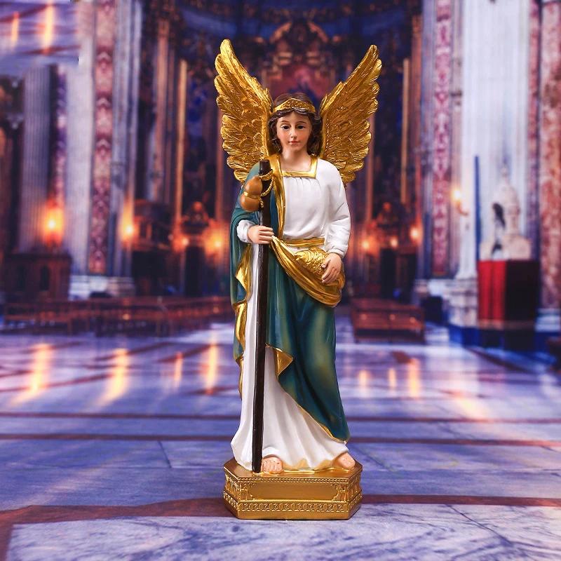 Resin  Angel God Statue Wing Girl Figurines for Interior Home Living Room Tabletop Decoration Accessories