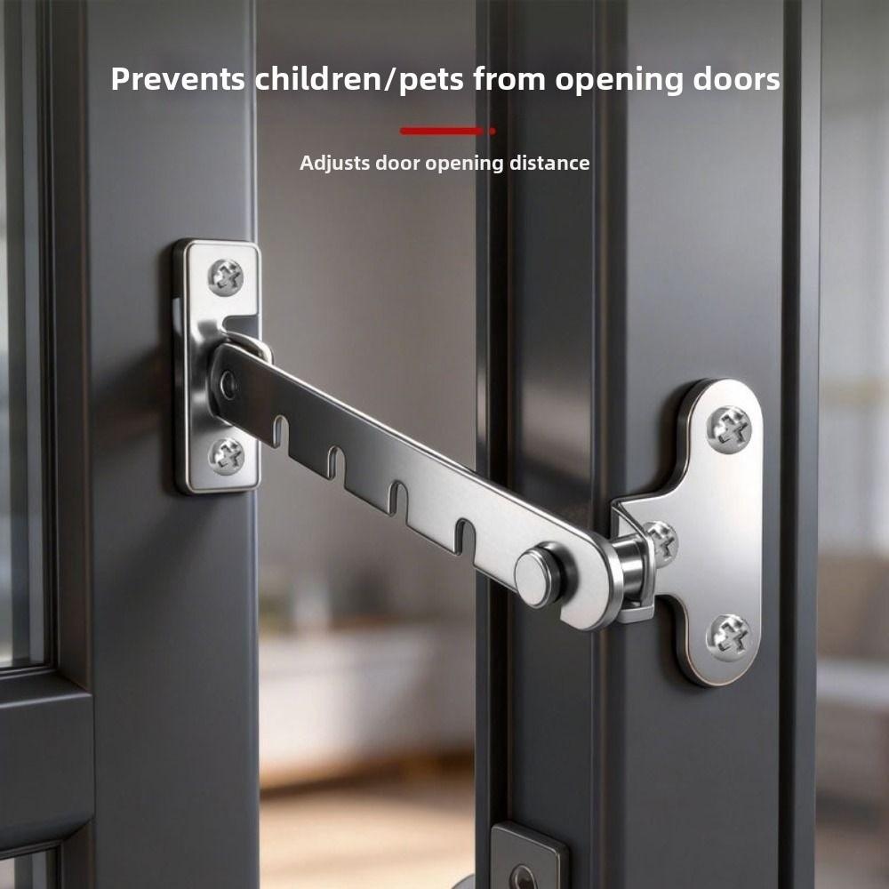 5 Gears Window Limiter Latch Adjustable Ventilation Inner Opening Door Limit