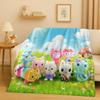 HD Niedliches Gabi's Puppenhaus Cartoon Flanelldecke, Ultra Weiche Warme Plüschdecke für Zuhause Schlafzimmer Bett Sofa Abdeckung Picknick Mädchen Geschenk