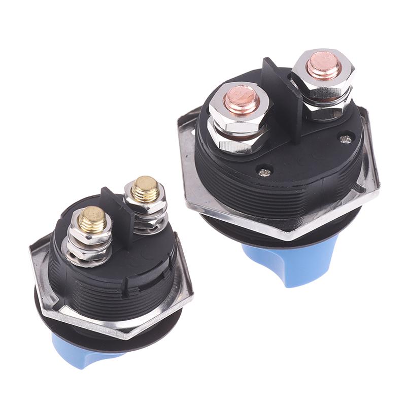 Car Battery Race Rally Switch 50 100 200 300A Blue Battery Disconnector Isolator Cut Off Switch Kit For Rv Motorcycle Truck Boat