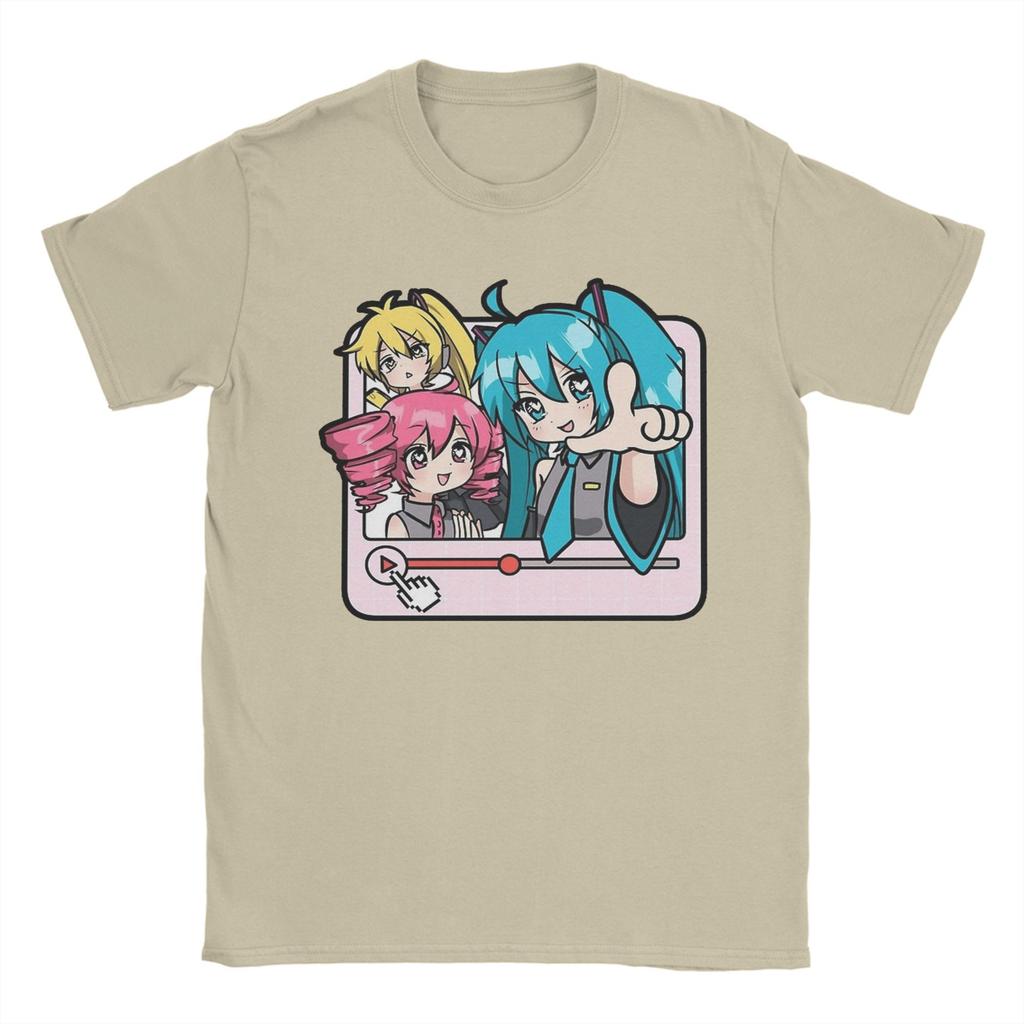 Triple Baka Kasane Teto Akita Neru VOCALOID Playlist Song T Shirt  100% Cotton Vintage T-Shirts  Short Sleeve Clothing