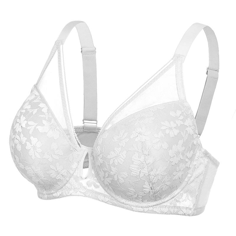 Sutien din dantelă pentru femei Sutien Push Up cu sârmă Lenjerie de corp de mărime mare Sutien cu goluri sexy Lenjerie pentru femei 34-50