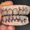 Top 6 Bottom 6 Hop Hop Iced Out VVS Invisible Setting Princess Cut Custom VVS Moissanite Diamond Grillz