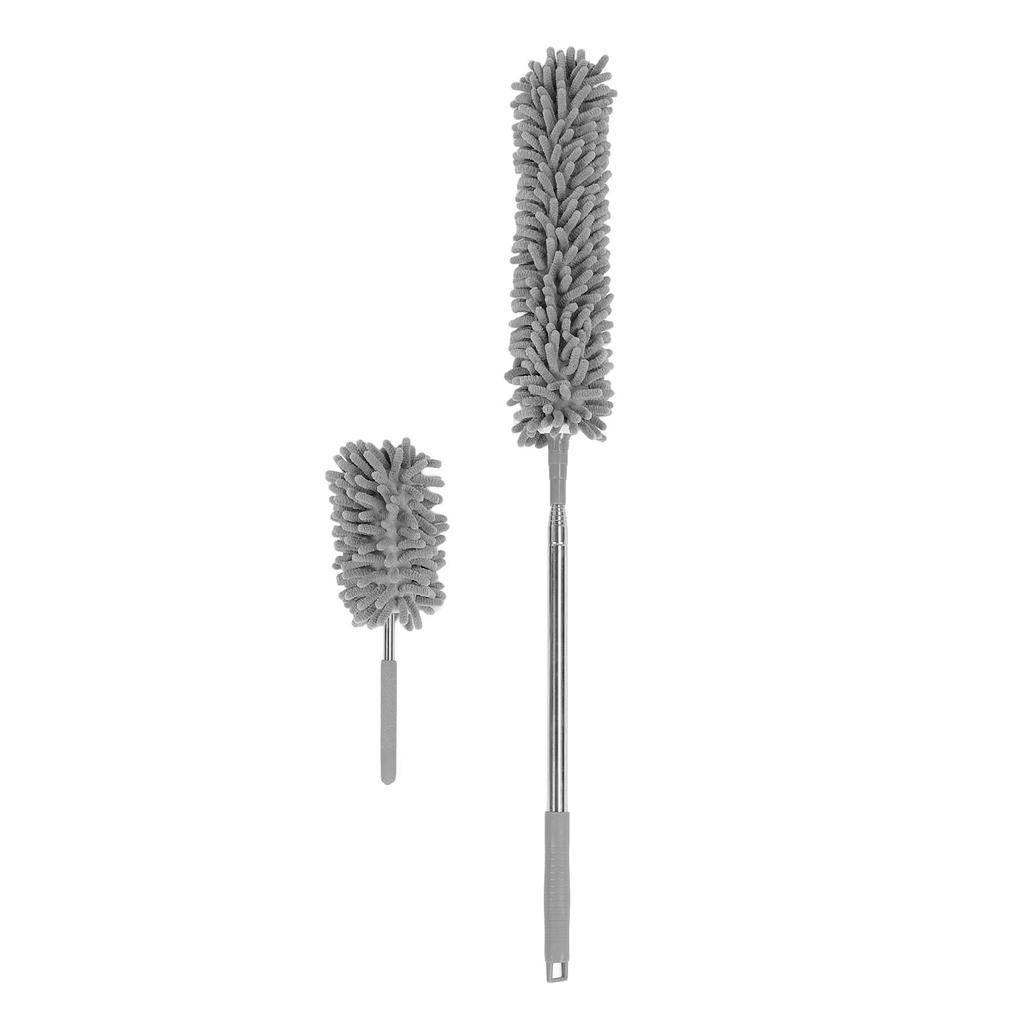 4PCS Microfiber Duster Set with Extension Pole Dust Removal Efficient for Furniture Ceiling Fan Cars