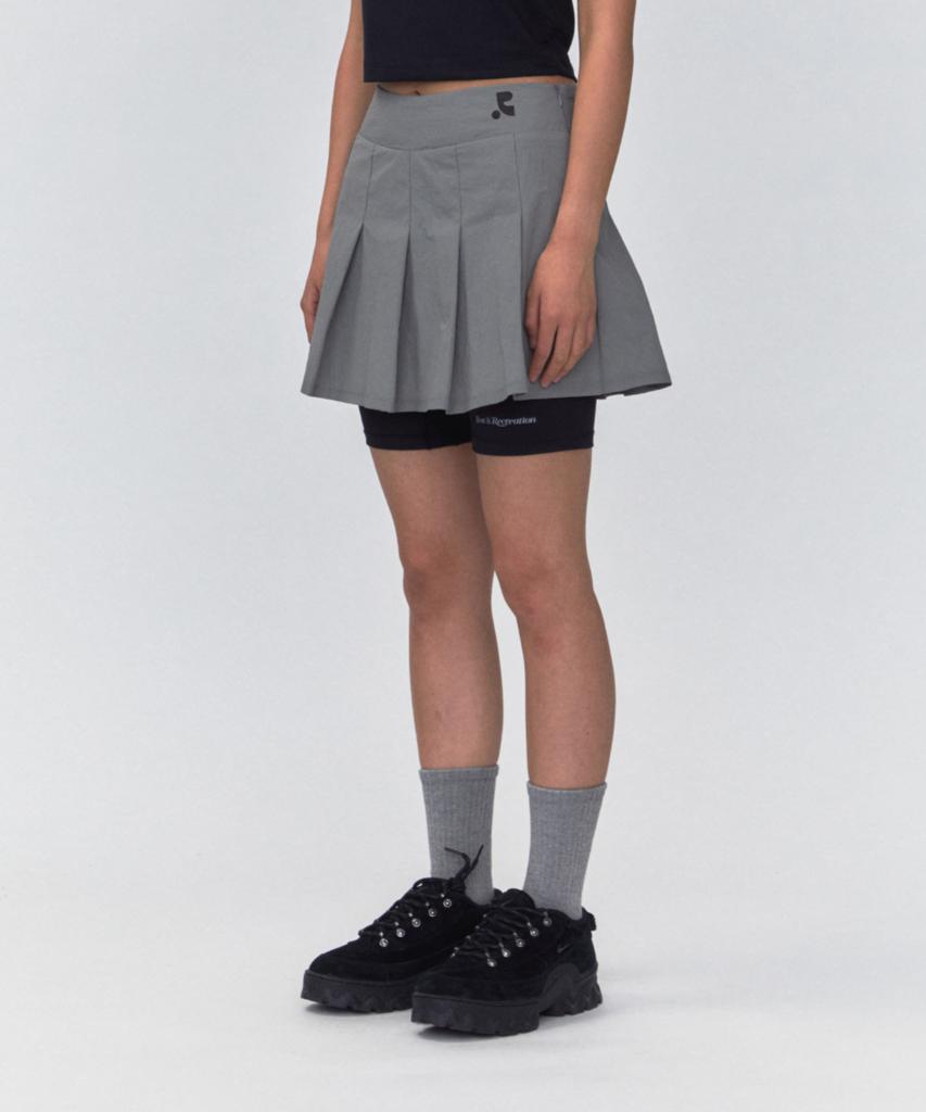 Rest And Recreation Rr Layered Pleats Skirt_Grey