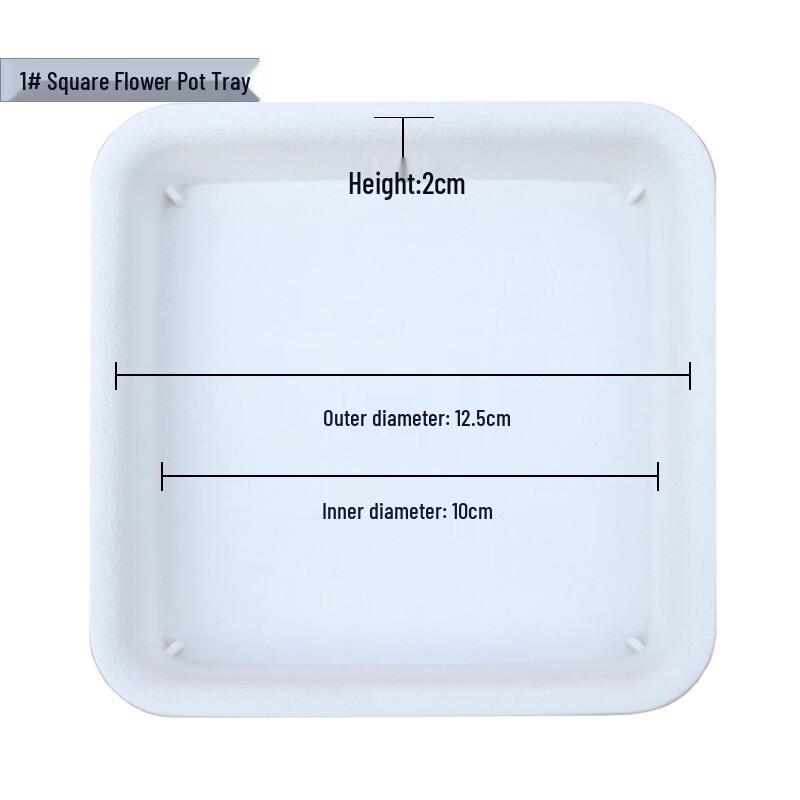 Square Plastic Flower Pot Tray