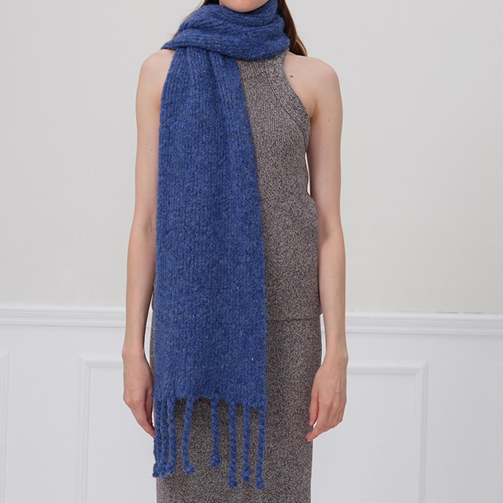 New candy color wool scarf women's winter versatile warm imitation cashmere shawl student couple scarf thick