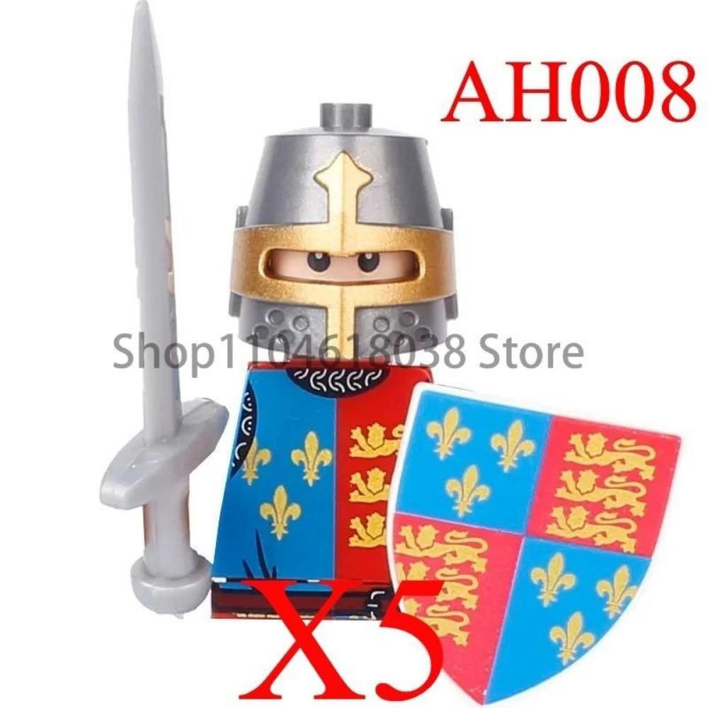 Zielony Smok Rycerze Kruk Tarcza Figurki Akcji MOC Średniowieczni Starożytni Rycerze Scena Klocki Kreatywne Zabawki dla Dzieci