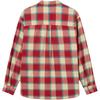 Levis Casual Comfortable Simple Plaid Long Sleeve Shirt Men shirts Red Yellow 002WE-0002