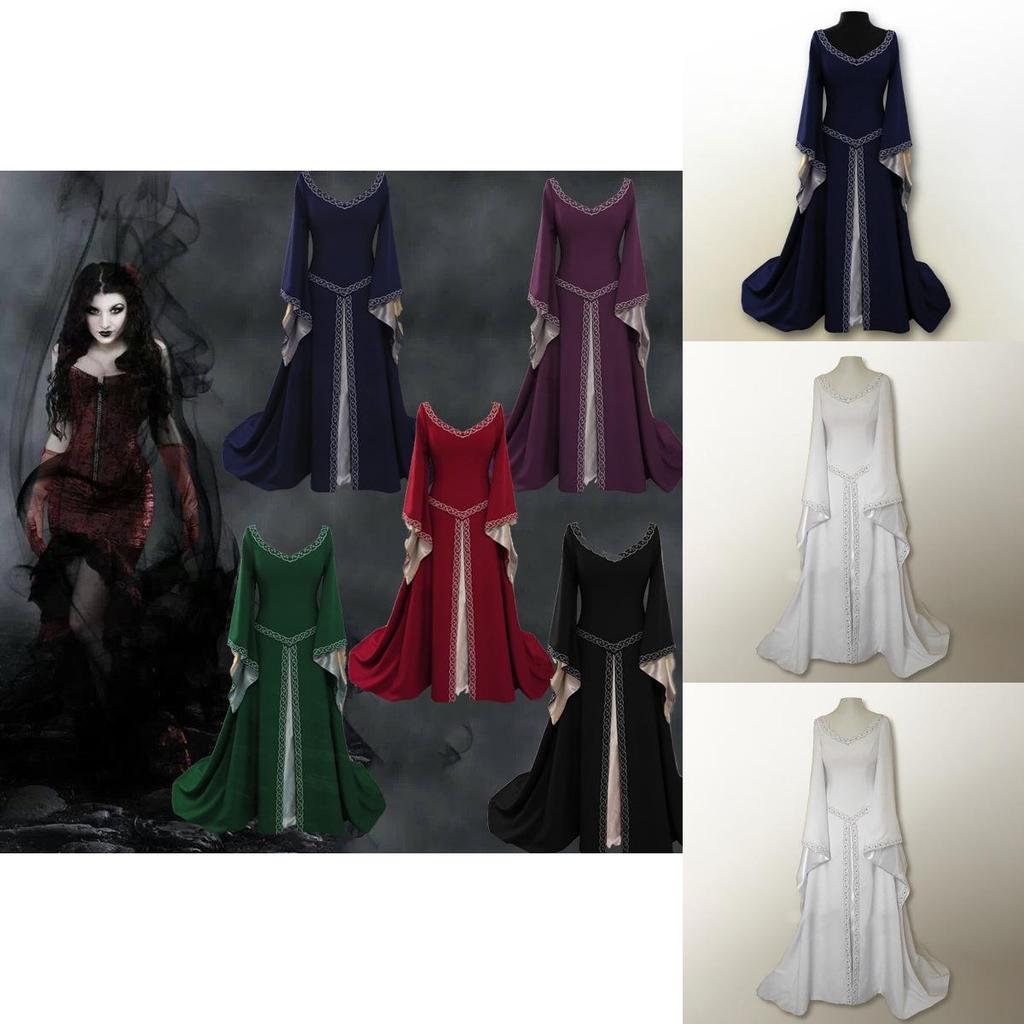 Affascinante Abito da Donna Vintage Medievale Rinascimentale Per Eventi Fantasy e Feste